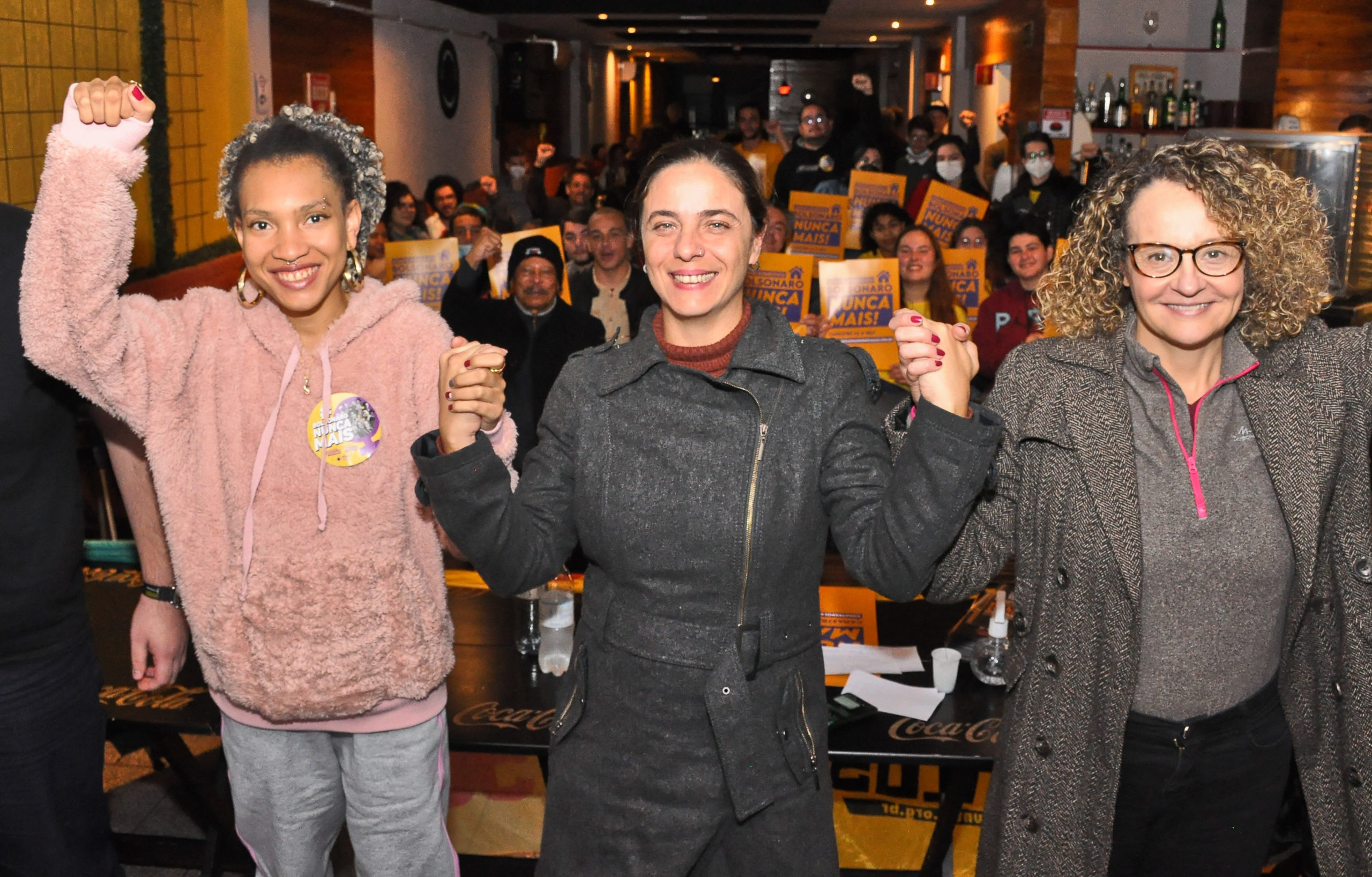 Deputadas Fernanda Melchionna e Luciana Genro lançam comitês Bolsonaro Nunca Mais em Santa Maria