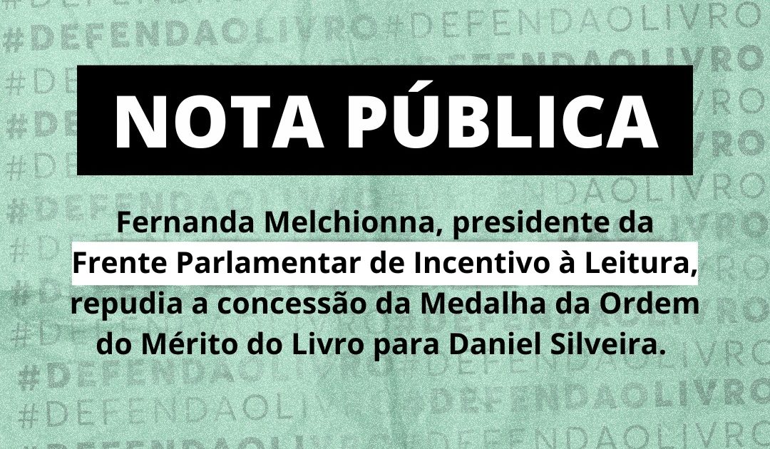 Deputada Fernanda repudia concessão da Medalha da Ordem do Mérito do Livro para Daniel Silveira