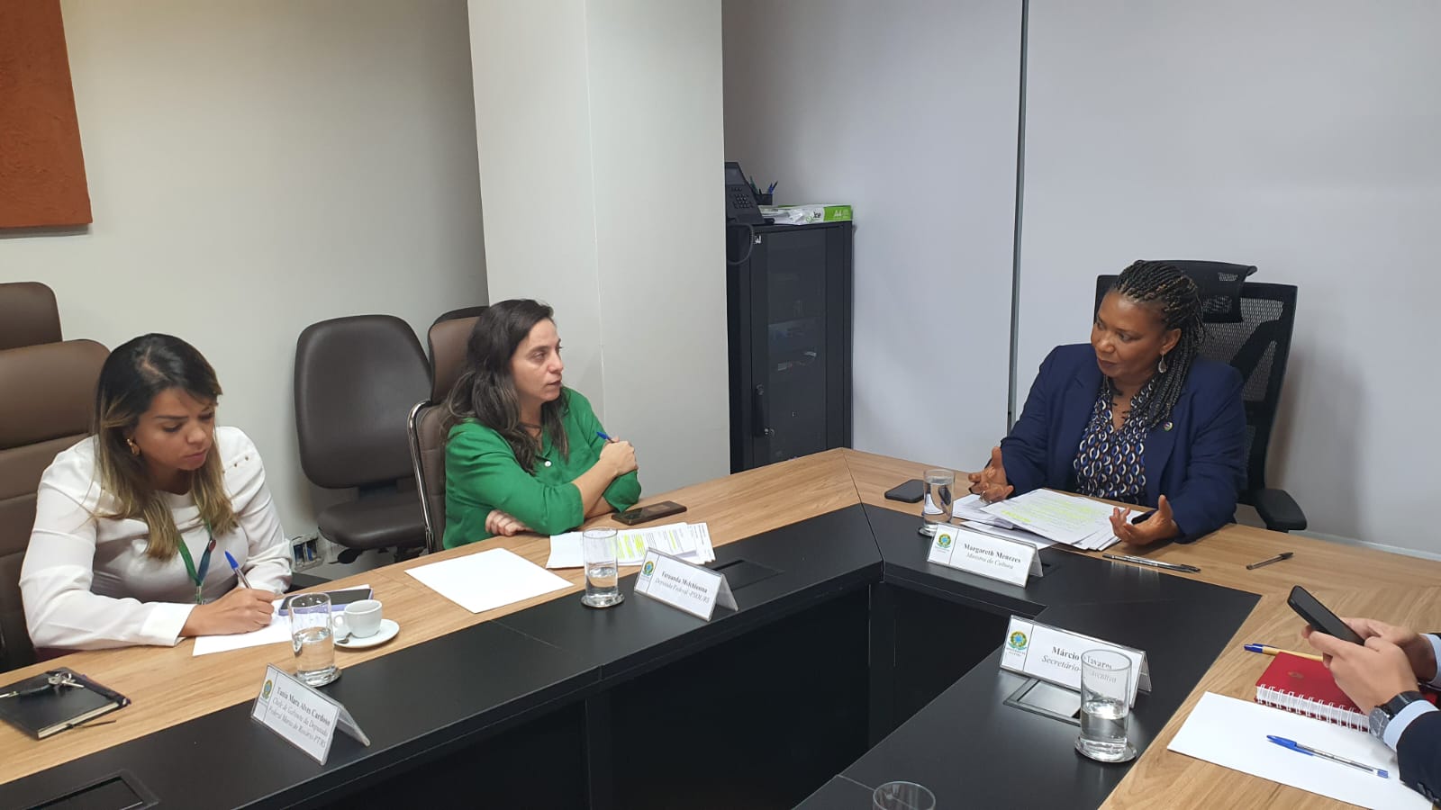 Fernanda Melchionna articula auxílio emergencial para artistas gaúchos com ministra Margareth Menezes