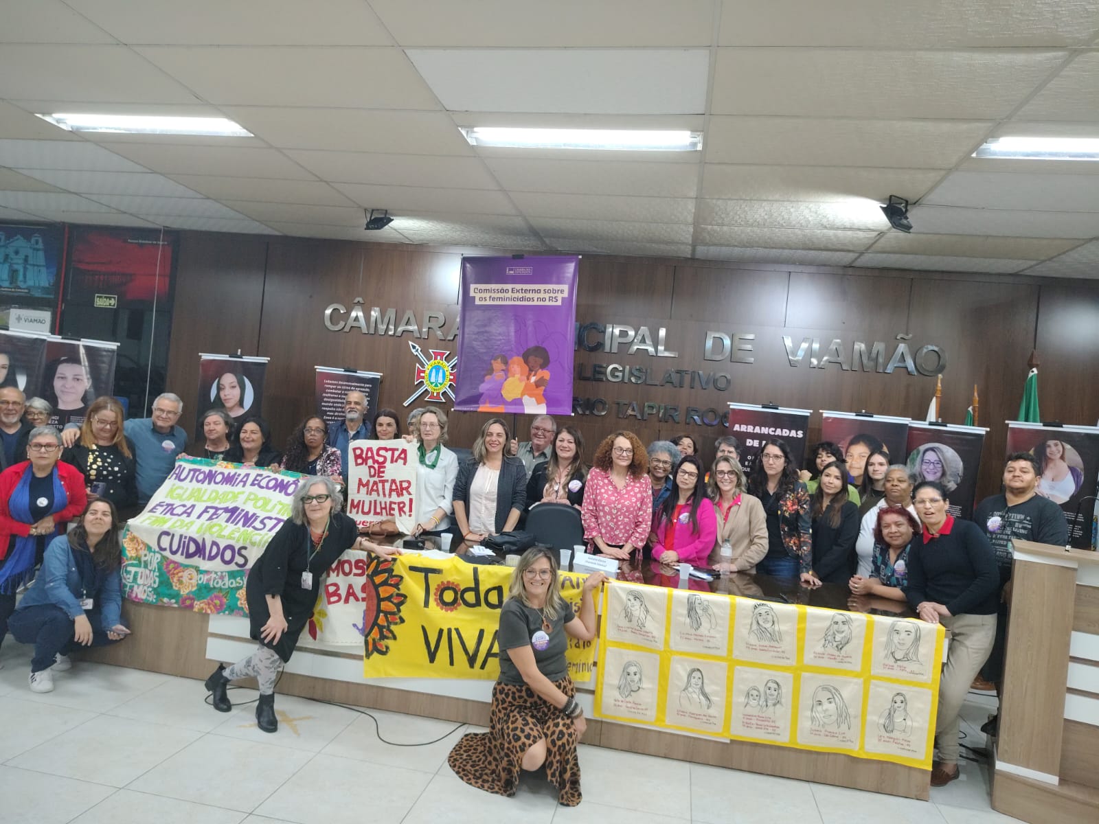 Audiência da Câmara dos Deputados expõe desmonte da rede de proteção às mulheres em Viamão e ausência da Prefeitura