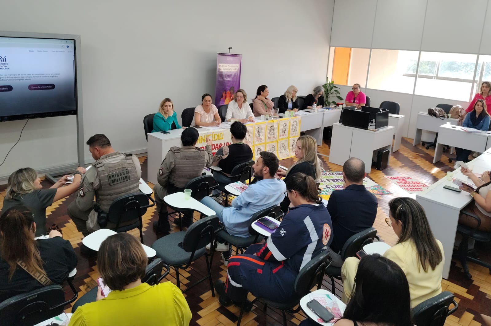 Comissão Externa da Câmara visita Esteio em agendas sobre enfrentamento aos feminicídios