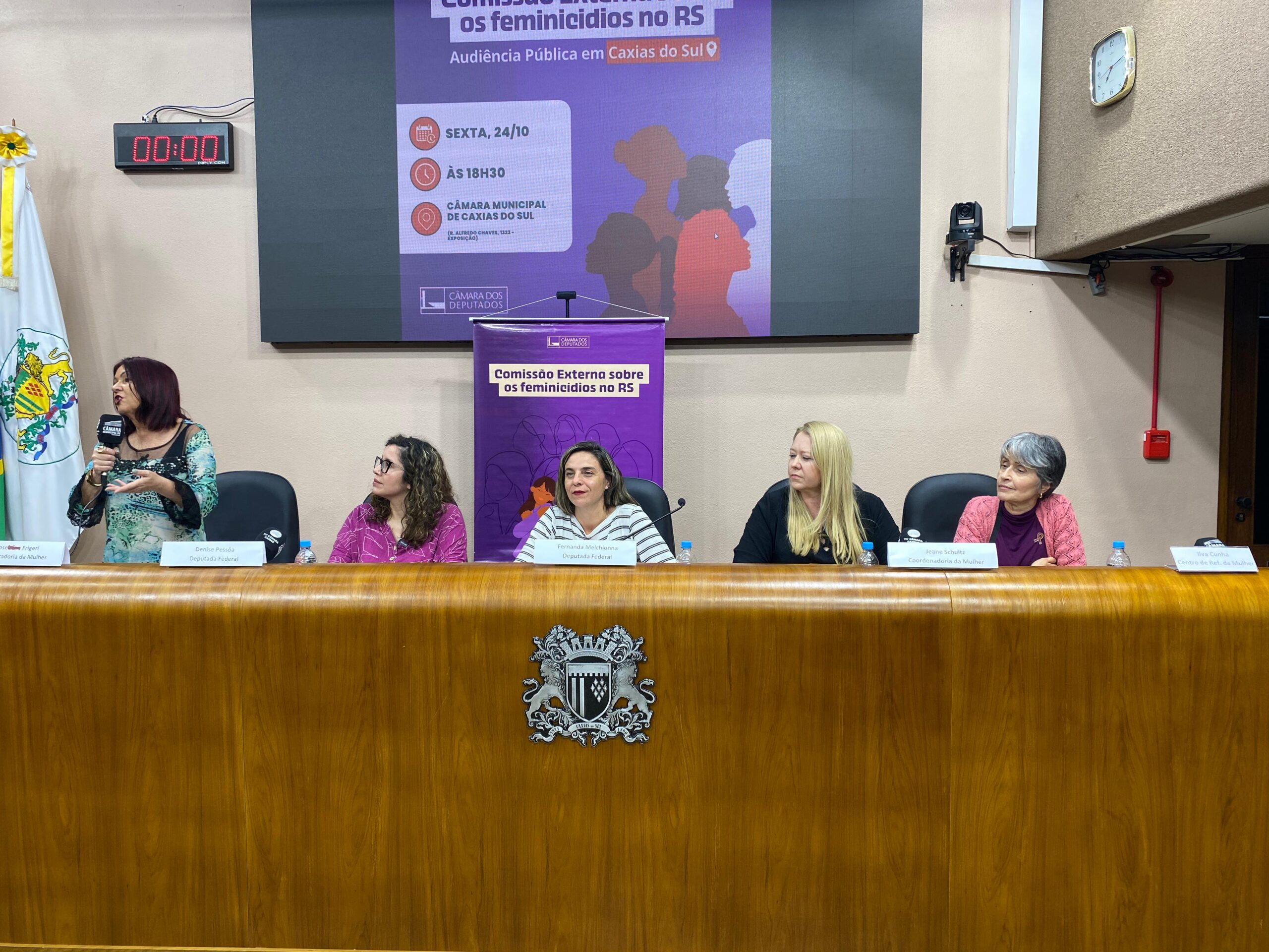 Comissão Externa sobre os Feminicídios realiza atividades em Bento Gonçalves e Caxias do Sul